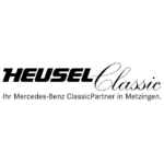 Logo von Heusel Classic, Mercedes-Benz Classic Partner in Metzingen, mit eleganter Schrift.