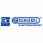 Logo von Schlegel Elektrokontakt – deutscher Hersteller für elektrotechnische Komponenten seit 1945.